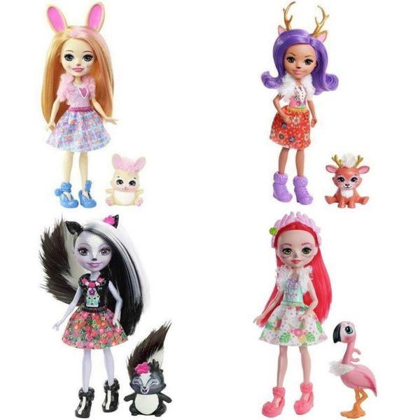 4 ляльки та 4 фігурки тварин Enchantimals FTN36 FTN36 фото