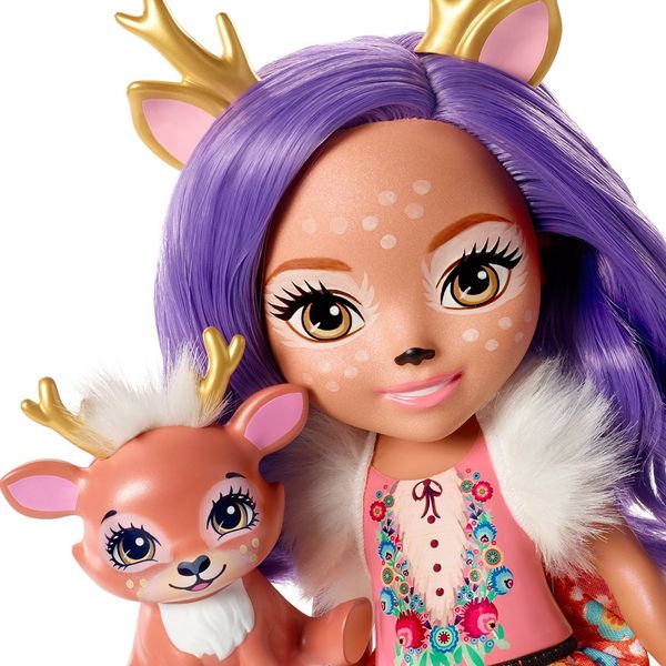 Велика лялька Олениця Данесса і Спринт Enchantimals Danessa Deer & Sprint FRH54 фото